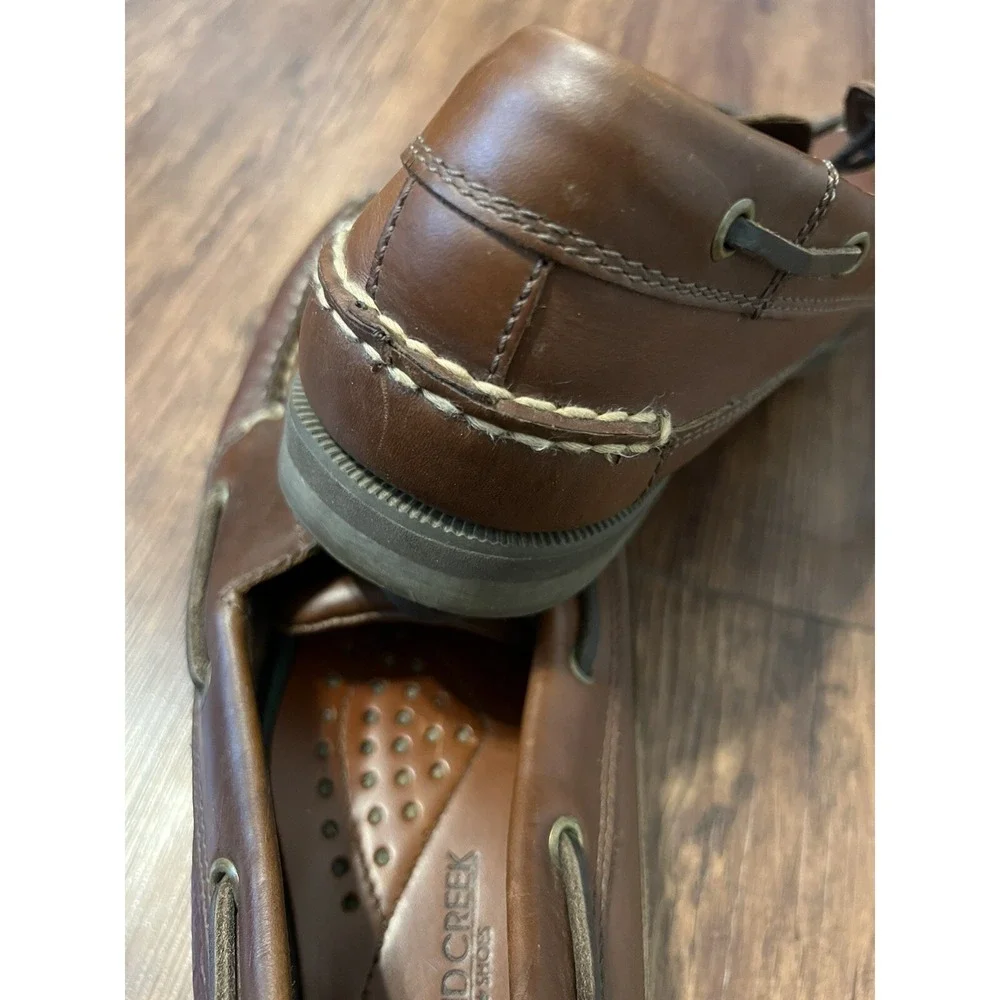 Highland Creek 31313 Men's Boat Dock Shoes Loafers Size 10.5 M Lace Up Leather